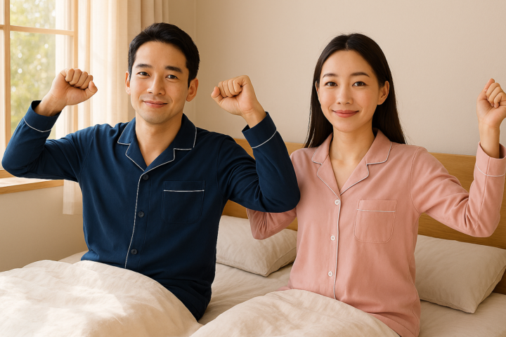 疲労回復リカバリーウェアでスッキリ目覚め